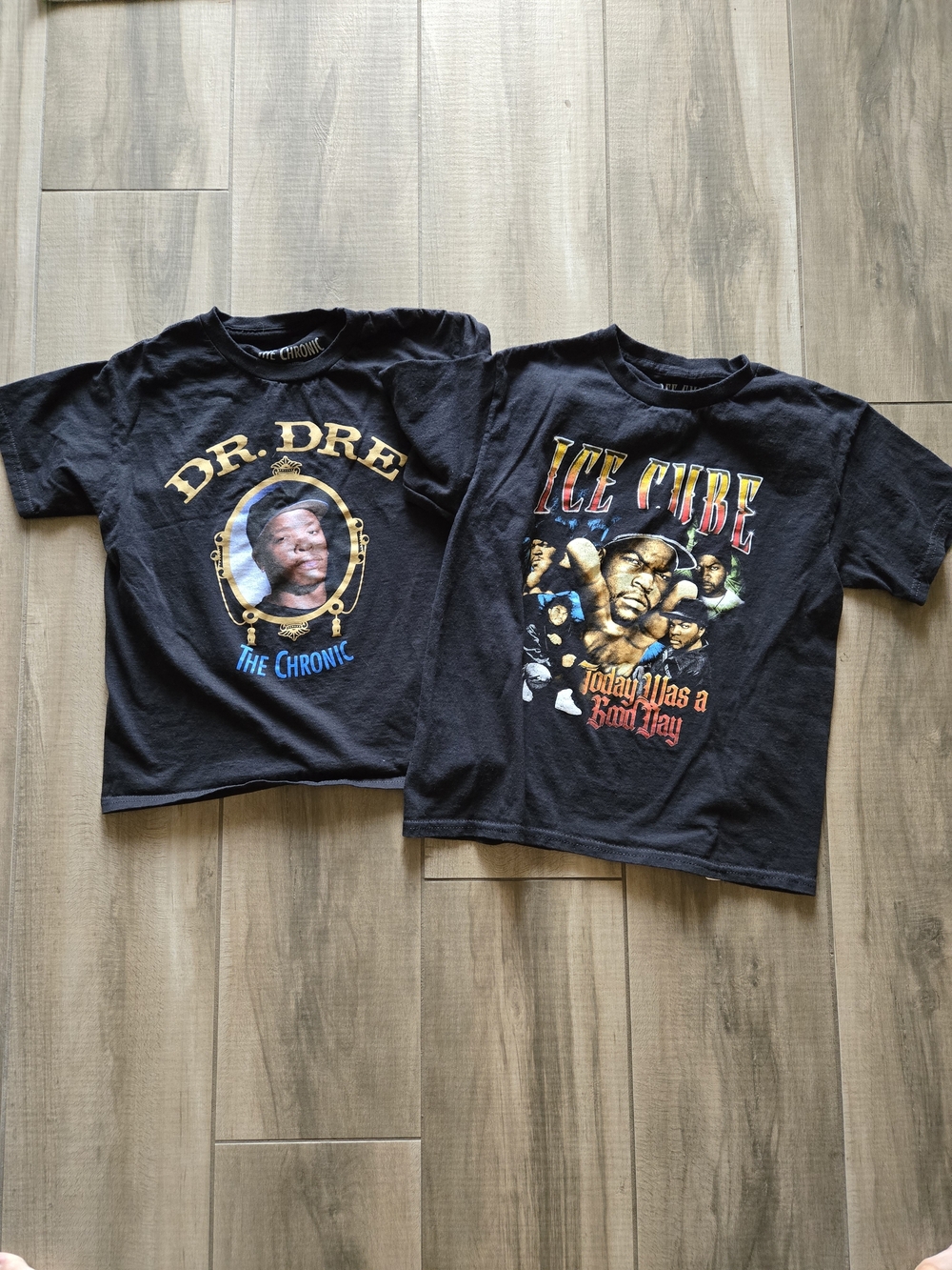 Black Graphic Kids T-Shirt Featuring Dr. Dre & Ice Cube From Tilly's